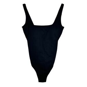 Fabletics NWT Sunset Scoop One-Piece Swimsuit Black XS Athletic Bathing Suit